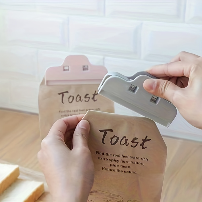 Read Bag Seal Clip Squeeze And Lock Bread Bag Clips For Food - Temu