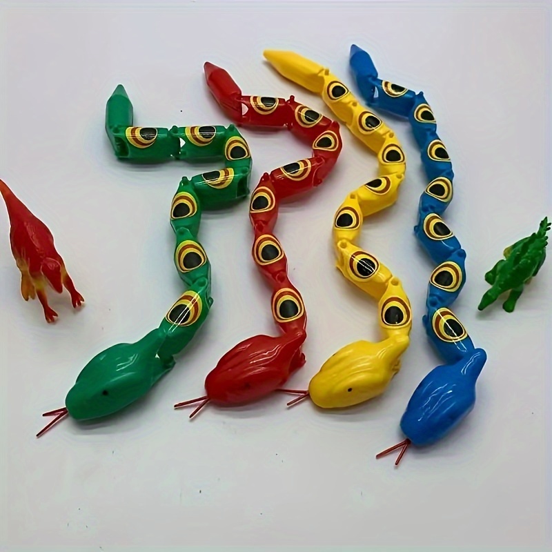 Realistic Jointed Snake Toy 4 Colors 30cm Adults Kids Prank Props