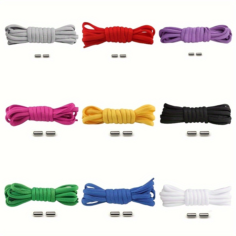 Cordones elásticos para zapatos para adultos y niños, cordones elásticos  para tenis, elásticos, sin lazos, elásticos, impermeables, 16 unidades