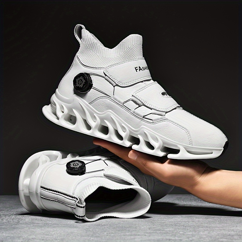 Rotary Buckle Running Shoes For Men Women Anti-Slippery Trendy