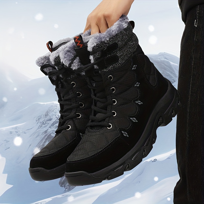  Zapatillas de invierno cálidas para hombre, zapatos de interior  para la casa, deslizarse con algodón para hombre, botas de invierno,  zapatos para el hogar, Negro - : Deportes y Actividades al
