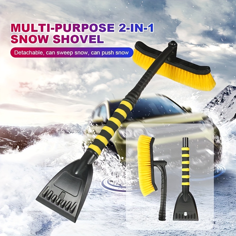 Long Plastic Handle Car Wash Ice Scraper Shovel Snow Brush - China Shovel  Snow, Clean Car
