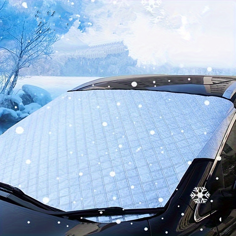 Unbekannt Sichere Sicht Halbgarage Wasserdicht Allwetter Windschutz  Windschutzscheibe Abdeckung Schnee EIS Winter Sommer für Limousine SUV