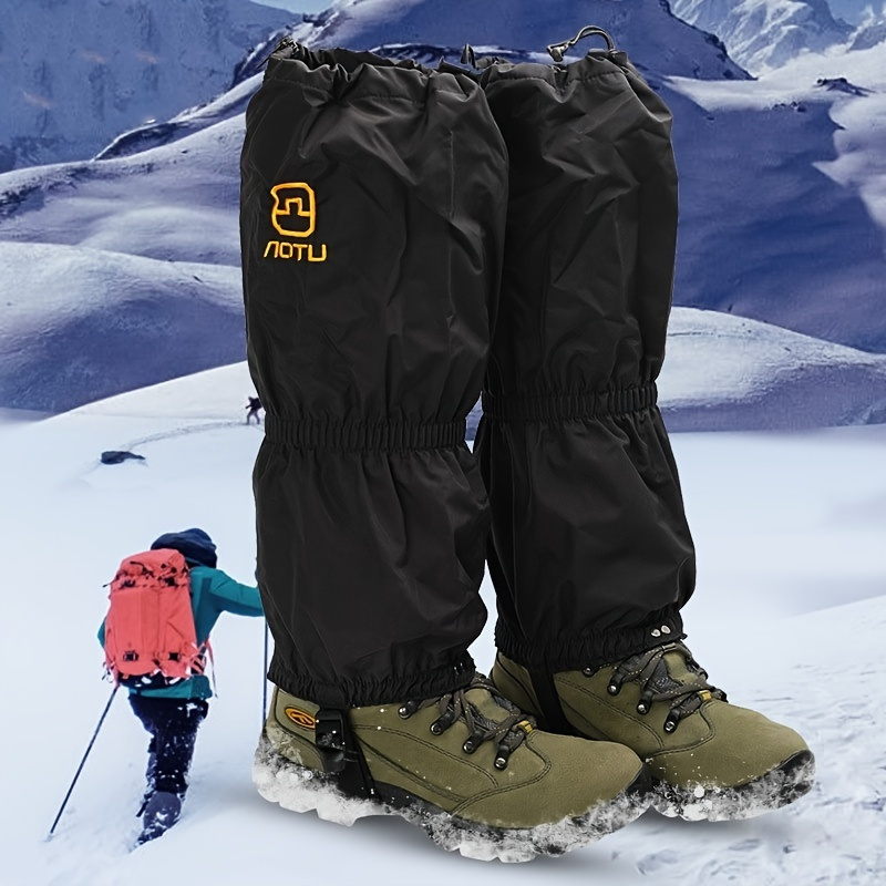 Polainas impermeables para piernas, polainas transpirables resistentes al  agua, protectores ajustables para botas de nieve para acampar al aire libre  - AliExpress