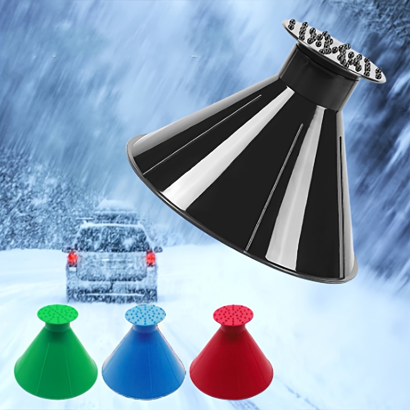 Conical Funnel Snow Shovel Car Round Plastic Snow Shovel Car Snow Scraper  Shovel Ice Scraper Multifunctional Car Snow Remover - AliExpress