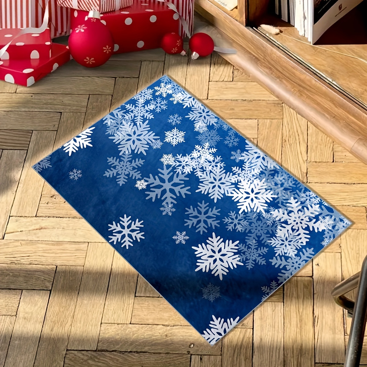 Winter Candy Pine Decor Doormat Indoor Outdoor Carpet - Temu