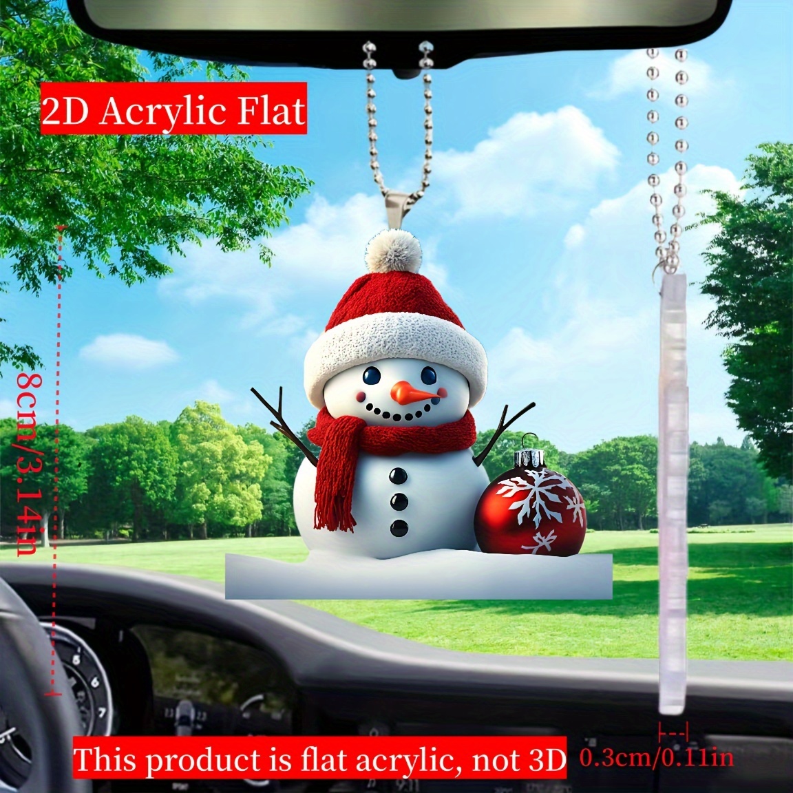 1pc Winter Scarf Snowman, Resin Mini Christmas Ornaments Snowman Christmas  Figurines Decoration