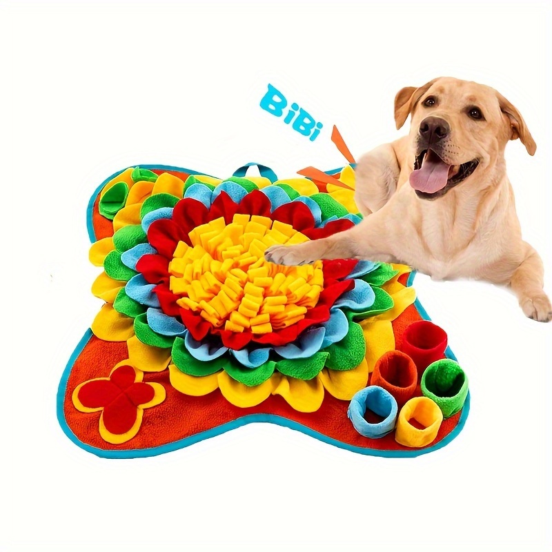 Dog Snuffle Mats Toy Hide Food Molar Puzzle Interactive Squeak Chew Sound Dog  Toys Slow Feeder Foraging Game Plush Rabbit Dolls