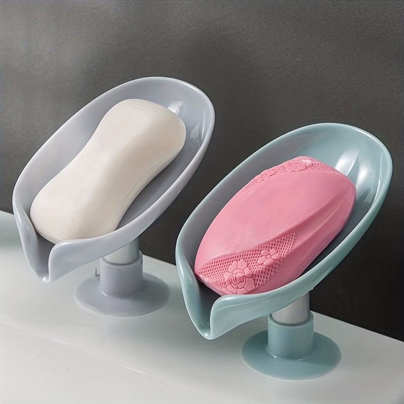 Bathroom Soap Dish Soap Holder Extend Soap Times Soap Holder with Self  Draining Tray Easy to Clean Soap Box for Countertop Toilet Hotel green 