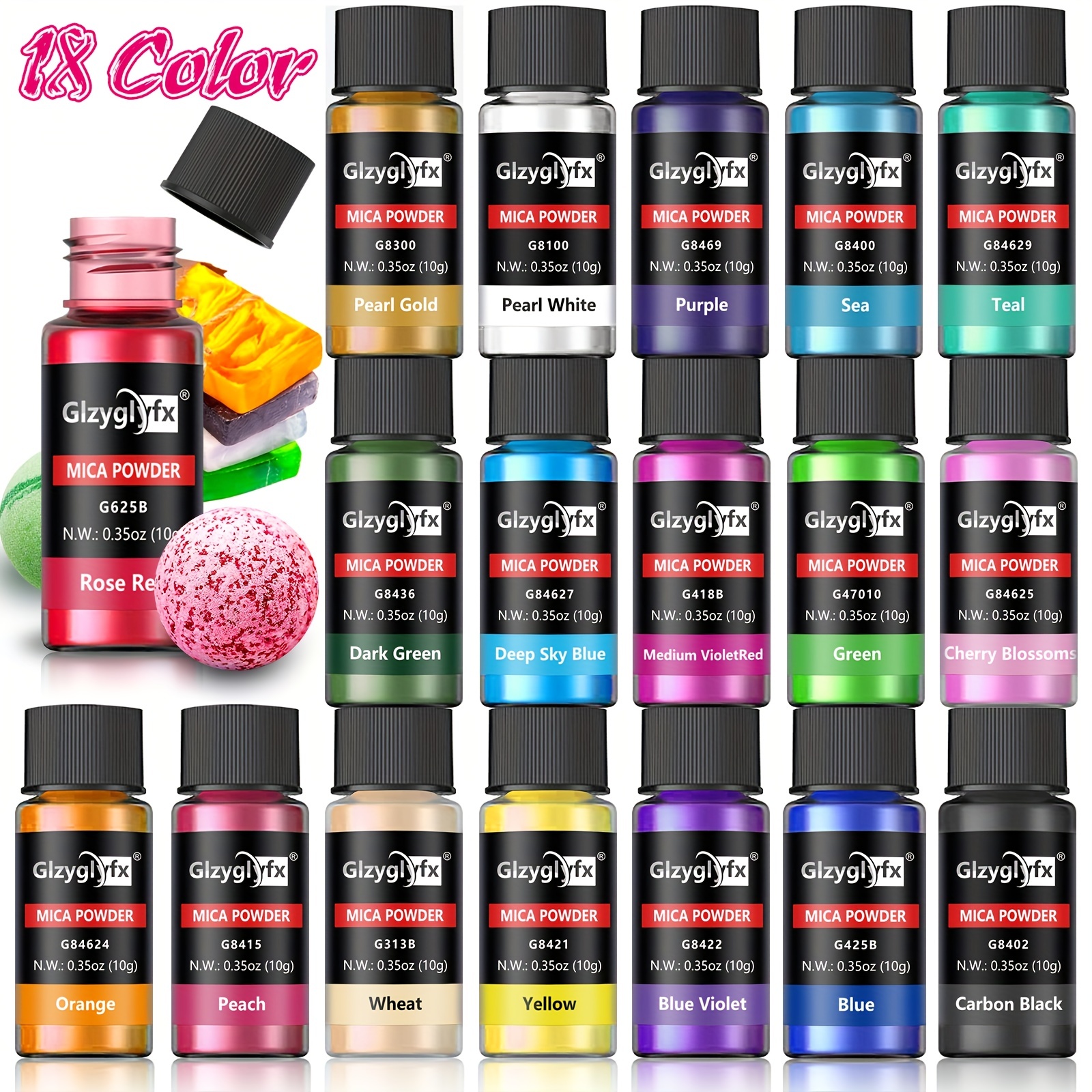 Tinte líquido para velas de 16 colores para fabricación de velas, pigmento  para resina epoxi, tinte