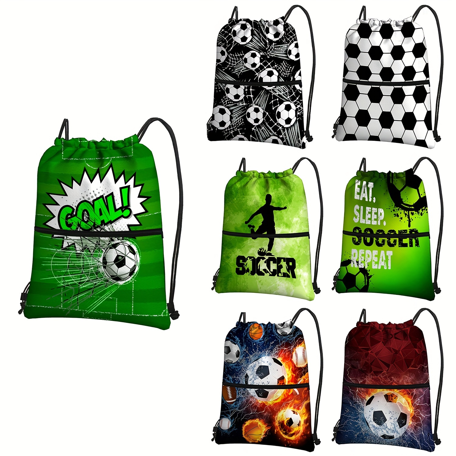 YOREPEK Mochila de fútbol, bolsa de fútbol ligera con soporte para pelota  para niños y niñas, bolsas de equipo deportivo resistentes al agua