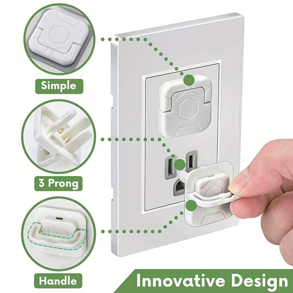 2pcs/10pcs Wall Plates Kit, Electrical Outlet Covers, Standard Size  Unbreakable Polycarbonate Thermoplastic, Electric Receptacle Plug Covers,,  White