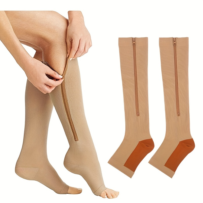  SKDK - Perneras de compresión para proteger piernas y rodillas,  para hombres y mujeres, baloncesto, artritis, ciclismo, fútbol, reducir las  venas varicosas e hinchazón de las piernas (par) : Salud y
