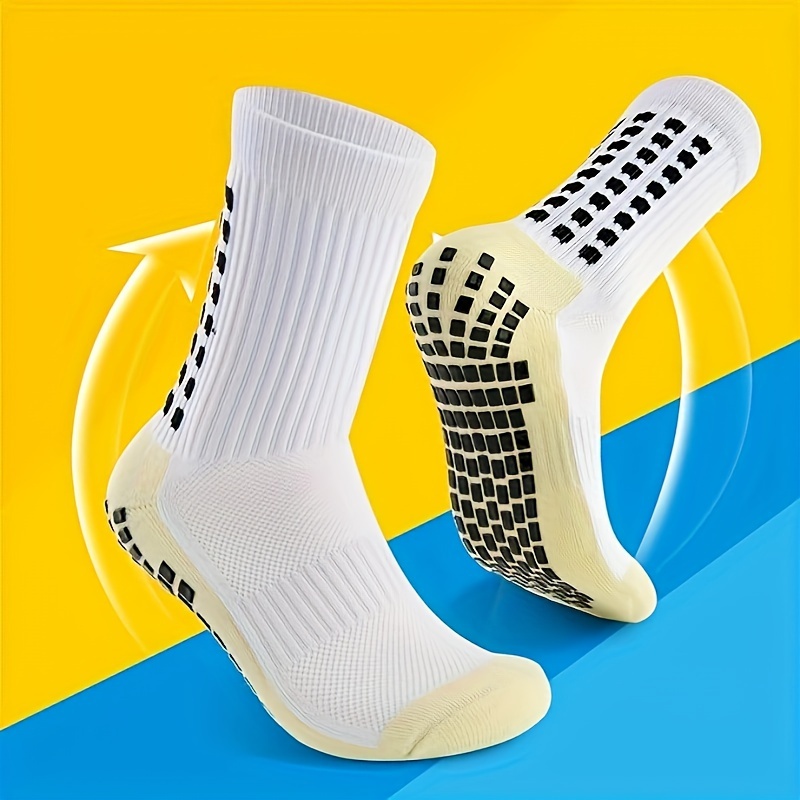 Trusox-Calcetines de fútbol antideslizantes para hombre y mujer, medias de  goma antideslizantes para Yoga, fútbol