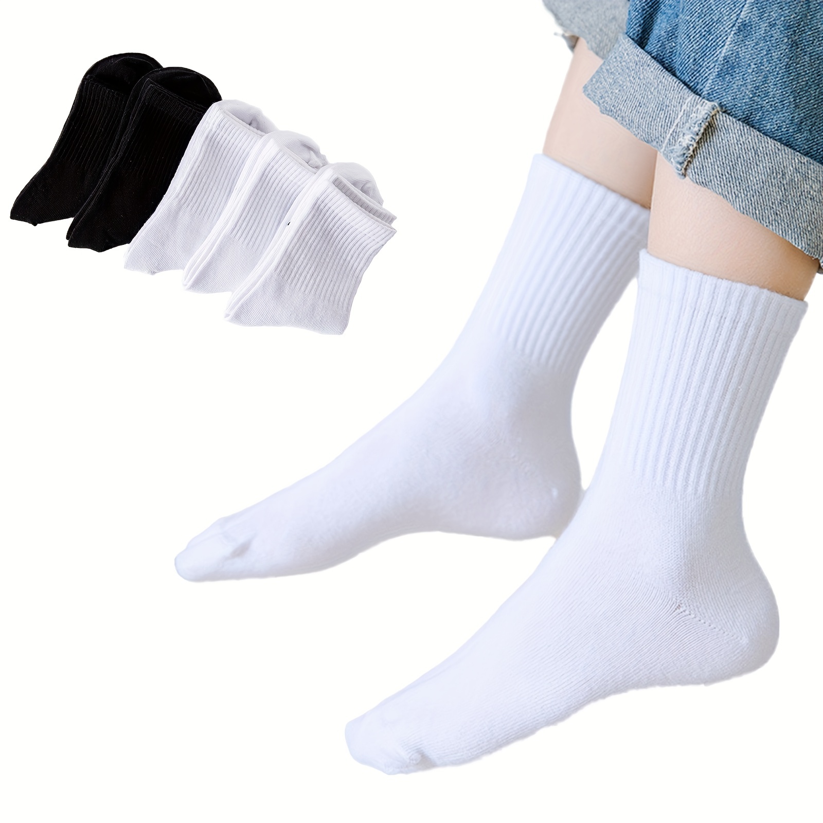 medias para niños de algodon calcetines blancos colores de niño 5 Pares  OFERTA