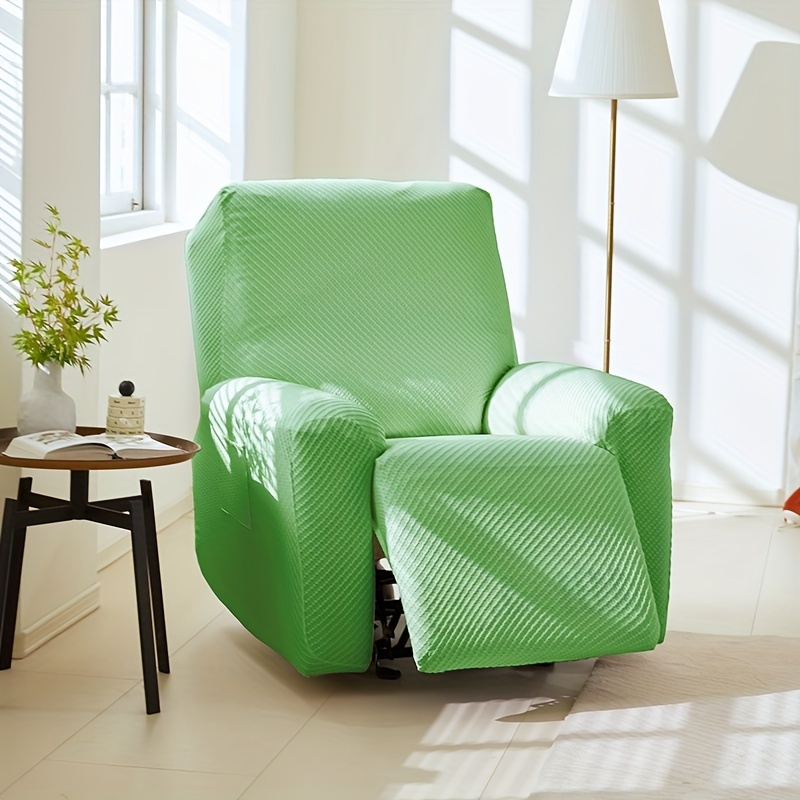 Funda de Sillón Relax Reclinable Elástica Adaptable. Modelo Rustica. Verde