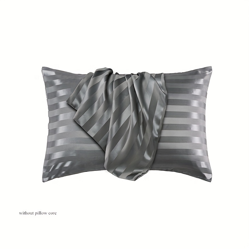 Satin Pillowcase Hair Skin Queen Light Gray Blackish Green - Temu