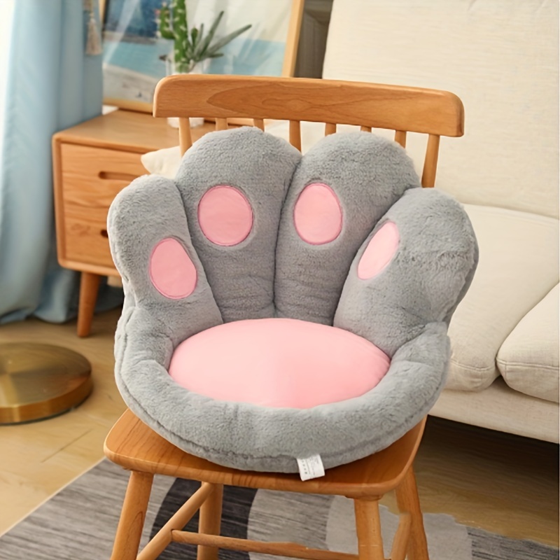 Cat Paw Cushion Cute Seat Cushion,Cat Paw Shape Lazy Sofa Bear Paw Chair  Cushion Warm Floor Cushion for Dining Room Office Chair ,Funny Gifts for  Kids
