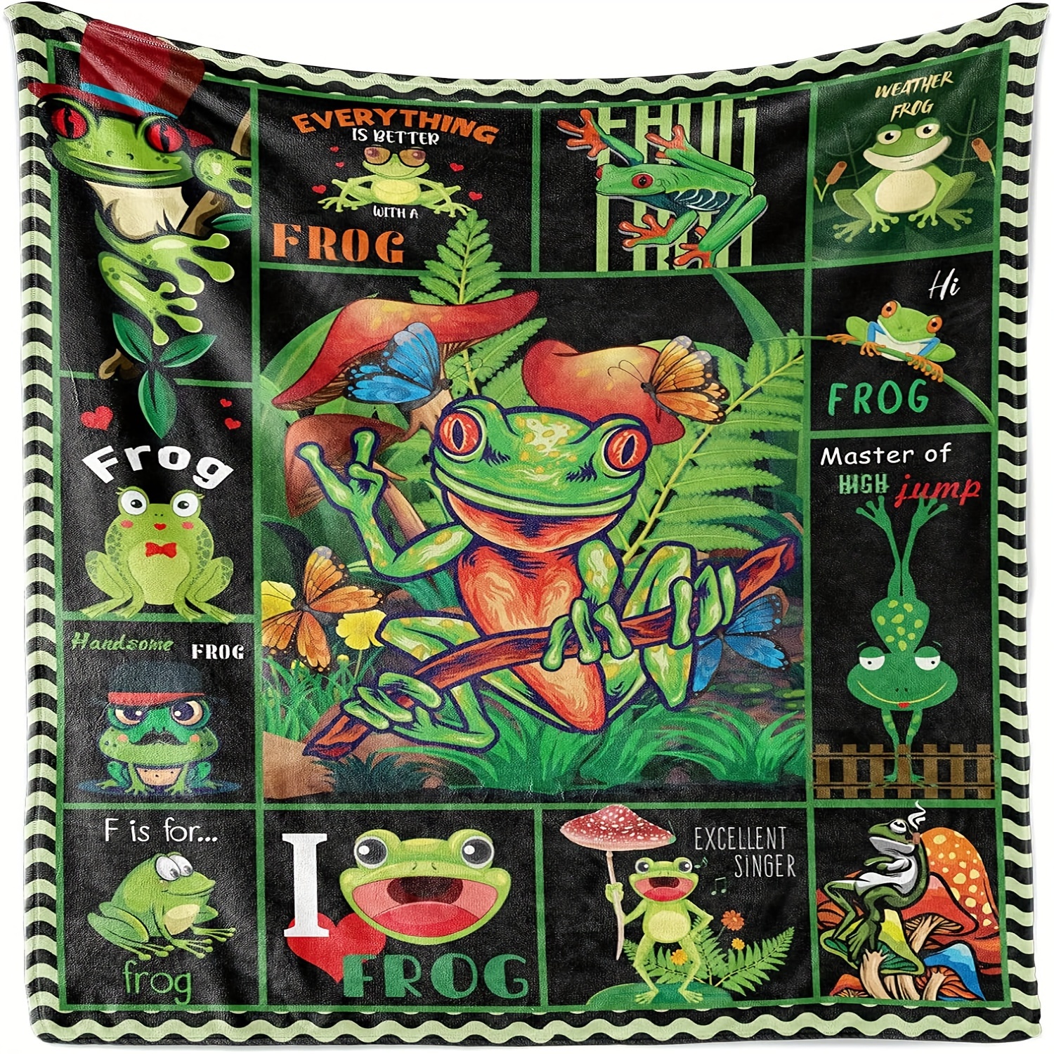 Frog Blanket Gifts Women Cute Frogs Stuff Decor Throw Frog - Temu United  Arab Emirates