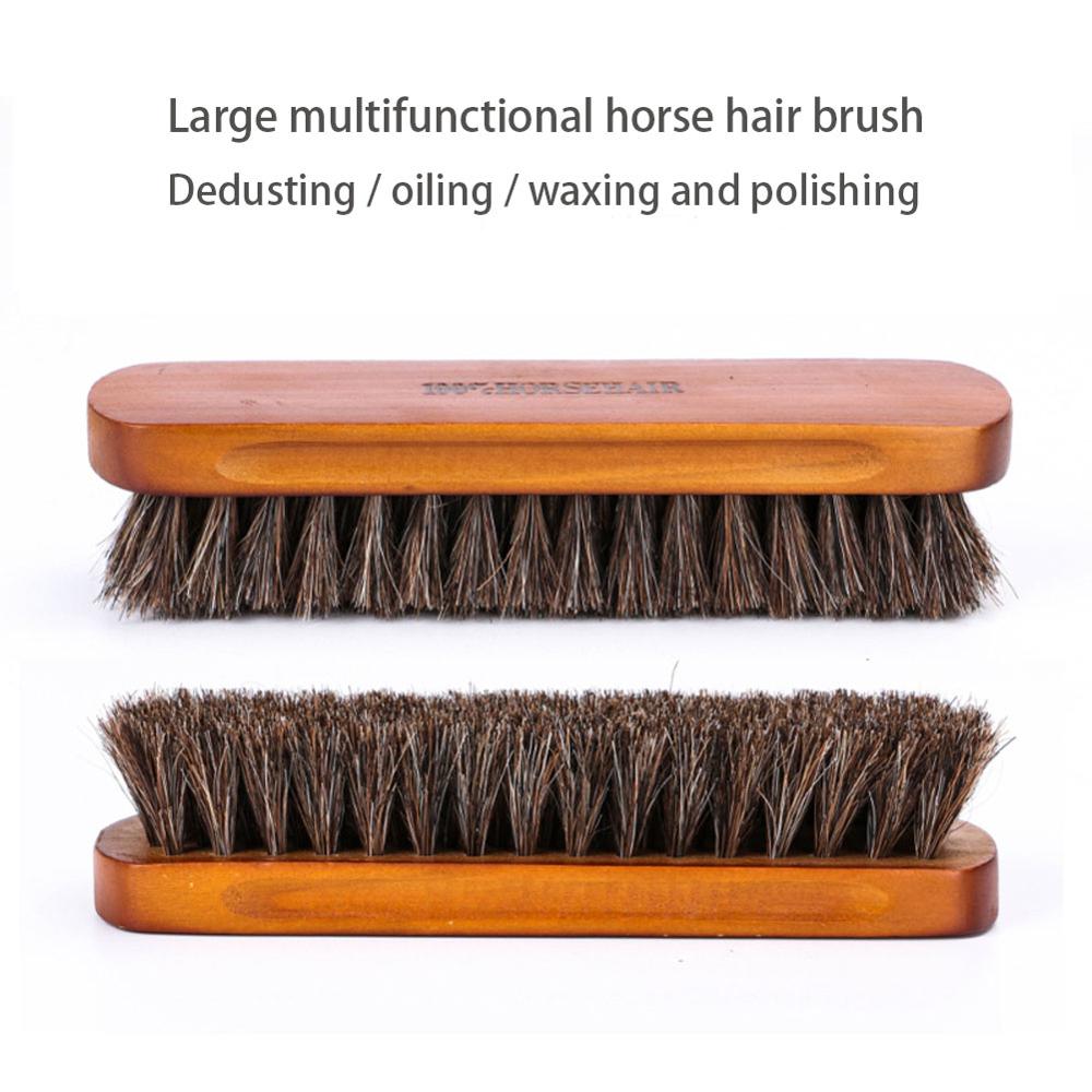 Horsehair Retractable Acid Brush, Tin Handle With Horse Hair Heads