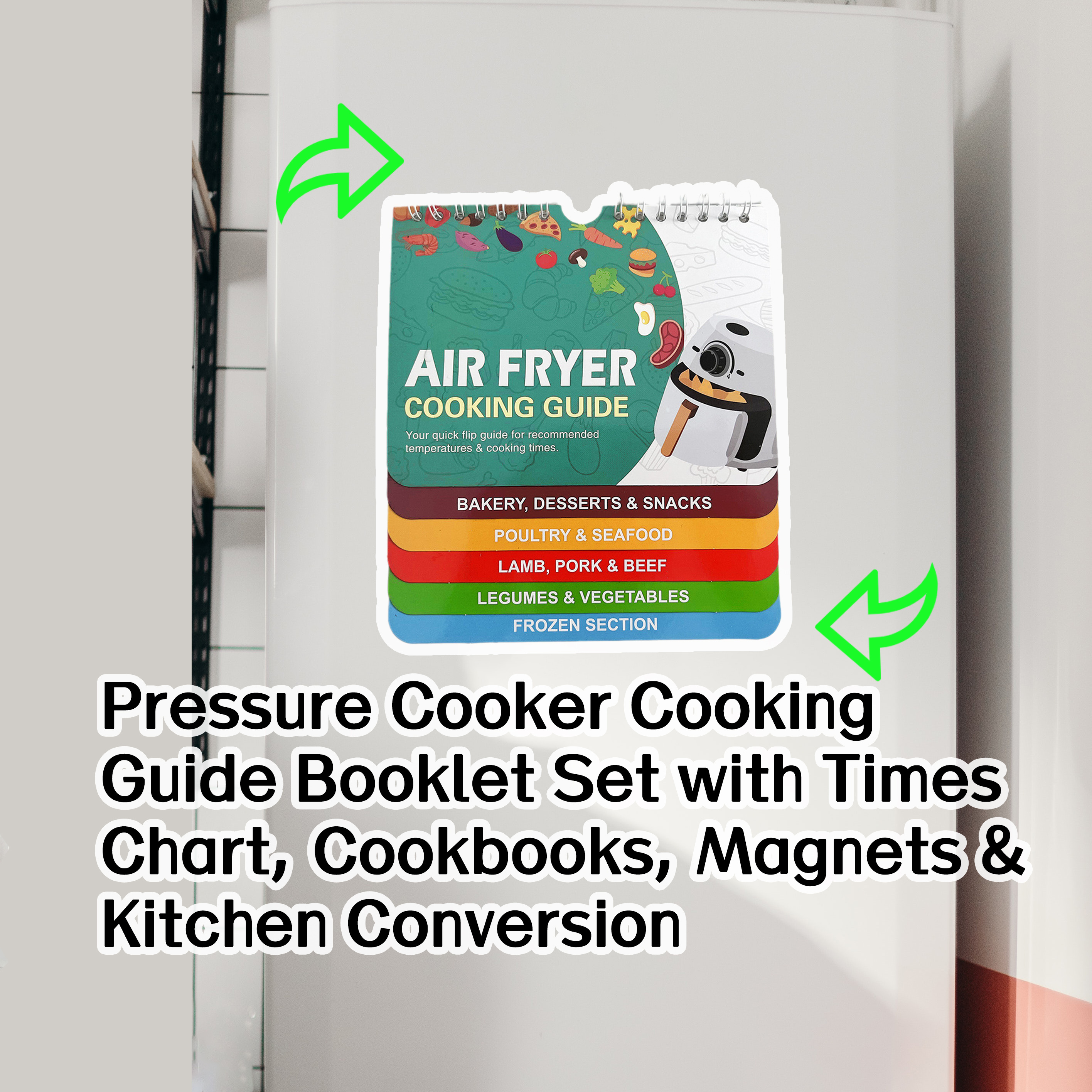 Air Fryer Cheat Sheet Magnets for Fridge Cooking Guide Booklet Cooking  Times Chart Cookbooks Instant Air Fryer Accessories - AliExpress