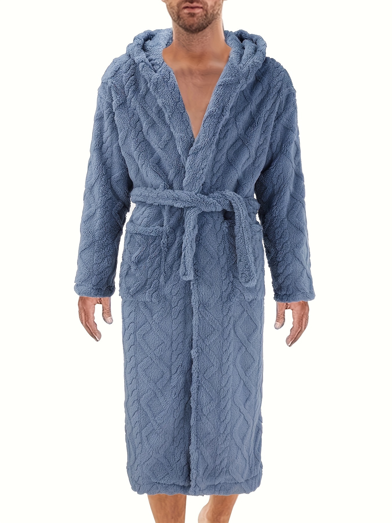 Mens Long Bath Robe - Temu