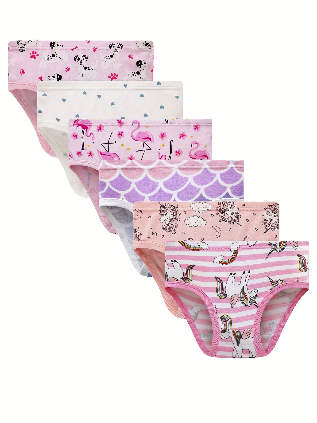 Girls Underwear Cotton Cute Random Pattern Breathable Boxers - Temu