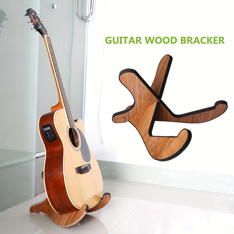 5 Core Guitar Stands Floor Universal Wooden A-frame Folding Guitar Hol - 5  Core
