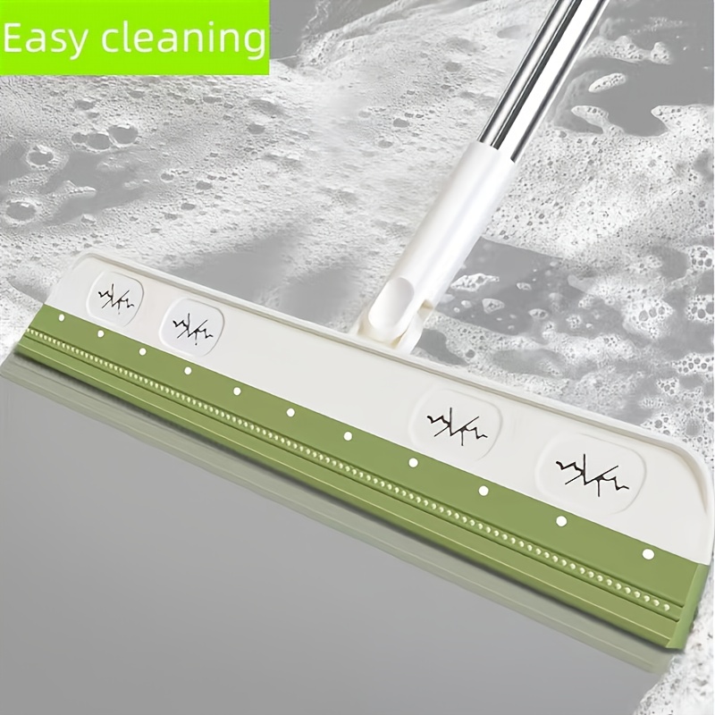 Magic Broom With 3 Strips Rotating Floor Scraping Broom - Temu