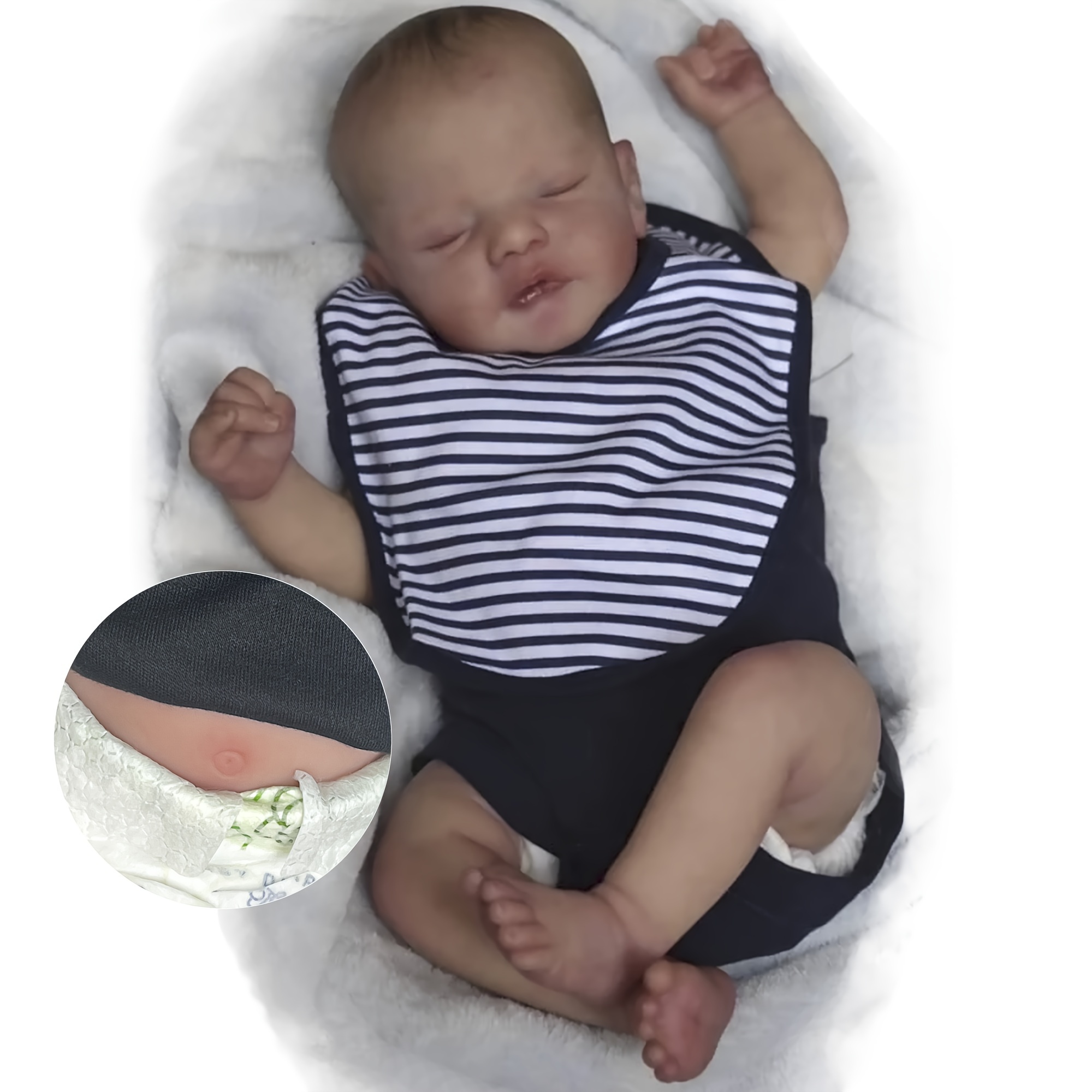 Boneca Bebê Reborn 47cm 100% Silicone Paty - Full