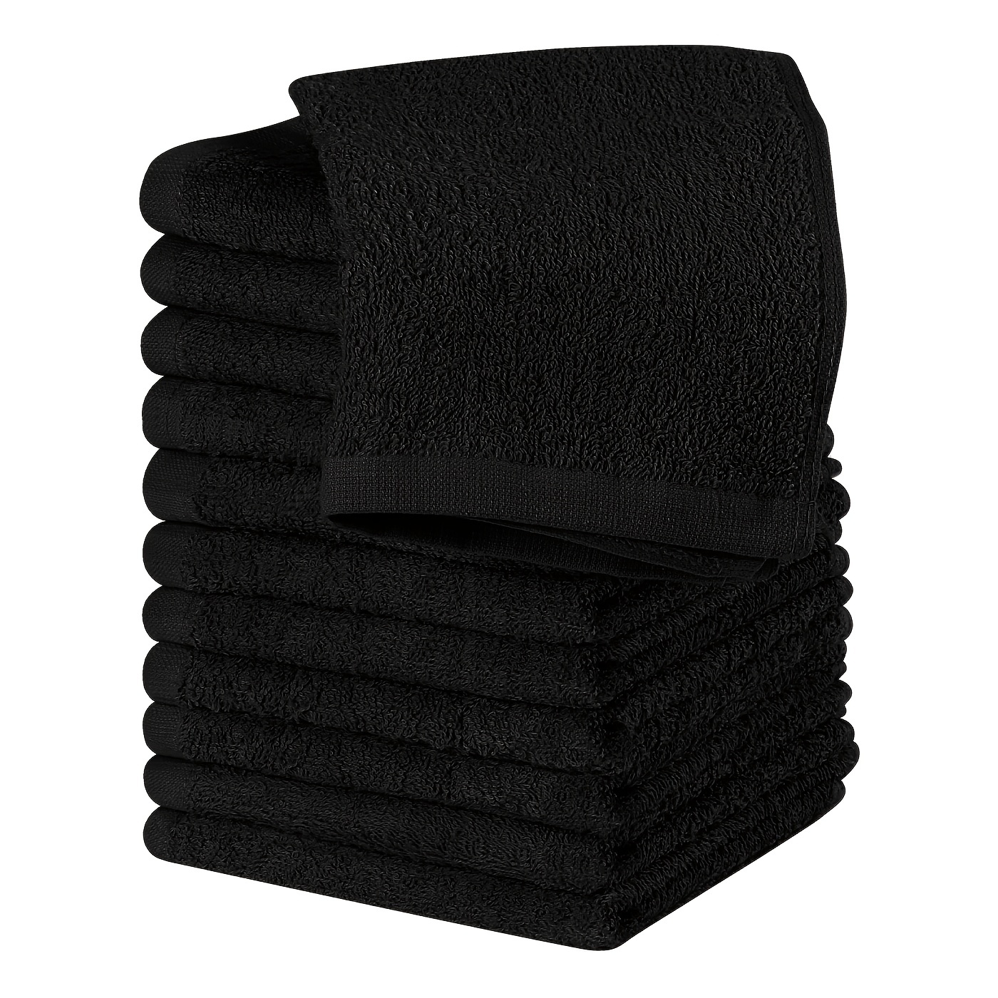 Comprar Toalla de baño grande negra, toallas gruesas de algodón