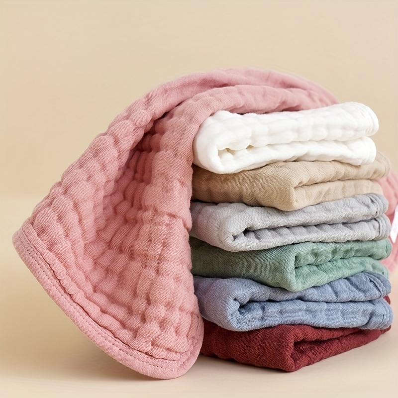 100% Organic Cotton Muslin Baby Bib Stuffed Newborn Appease Towel