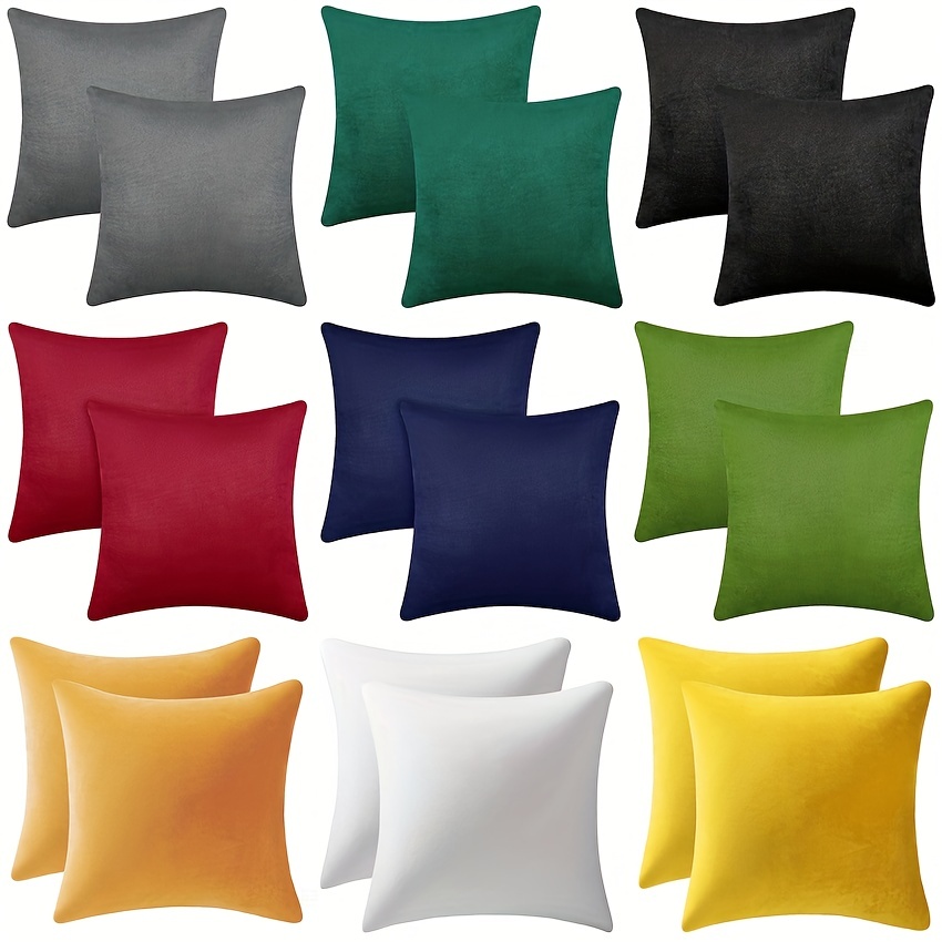 Navy Throw Pillows With Inserts Included Velvet Striped - Temu