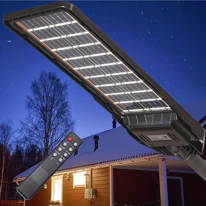 Foco Solar Exterior con Sensor y Foto Célula 6 Luces