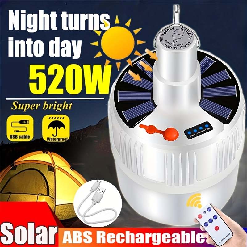 Telescopic COB Camping Lamp with Stand - Super Bright Waterproof Emergency  Outdoor Indoor Lighting with Remote Dimming