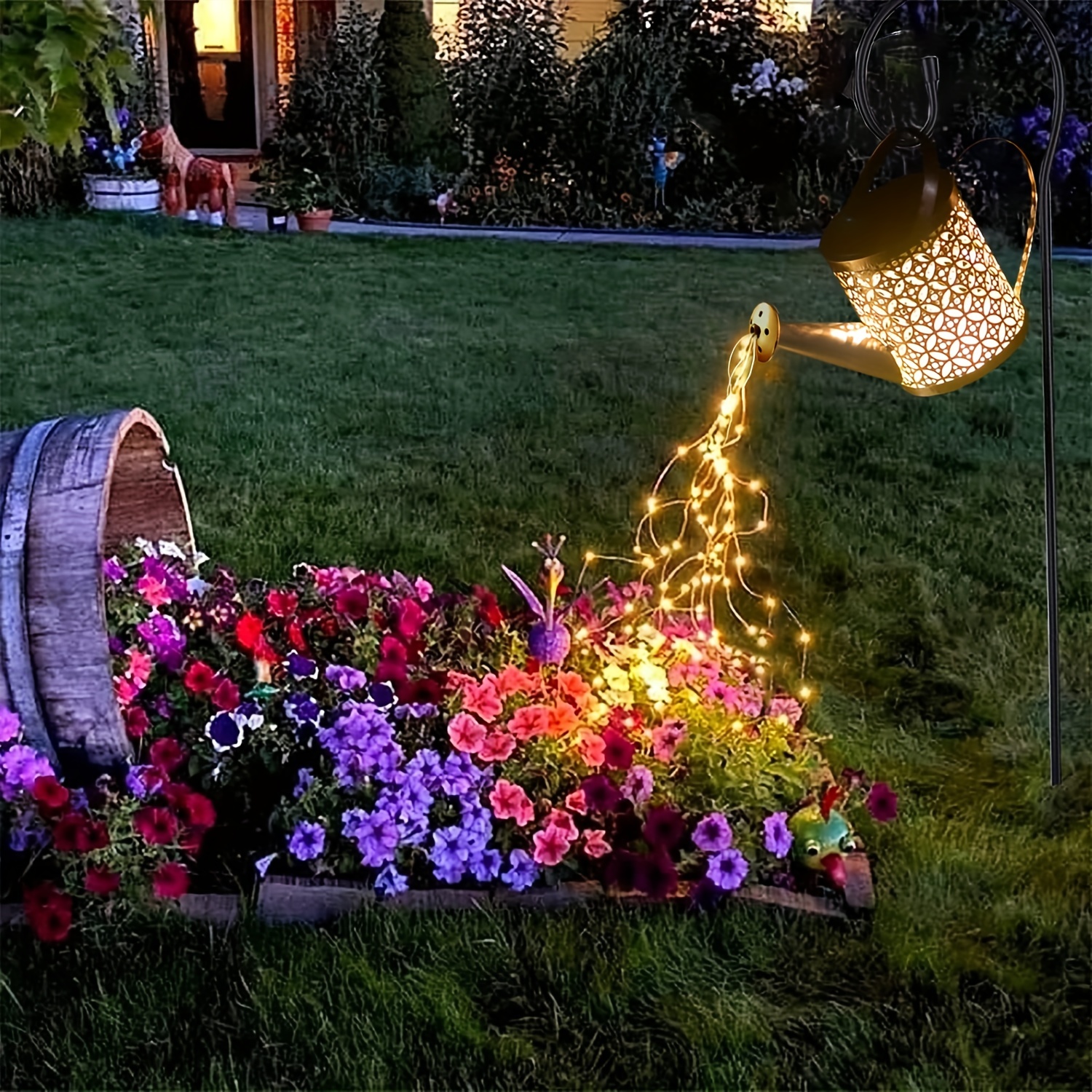 1pc Lumière De Statue De Jardin De Pagode Solaire Lanterne - Temu Canada