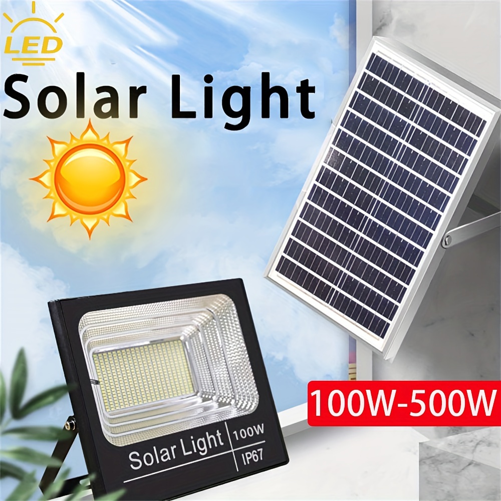 Solar Projector Led Reflector Outdoor Remote Control Waterproof Garden Foco  Led Exterior Solar Spotlights