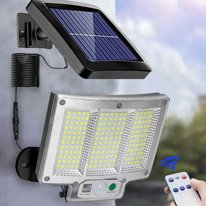 Luz Lamparas 432 LED Luces Solares Exterior Para Patio Con Sensor De  Movimiento