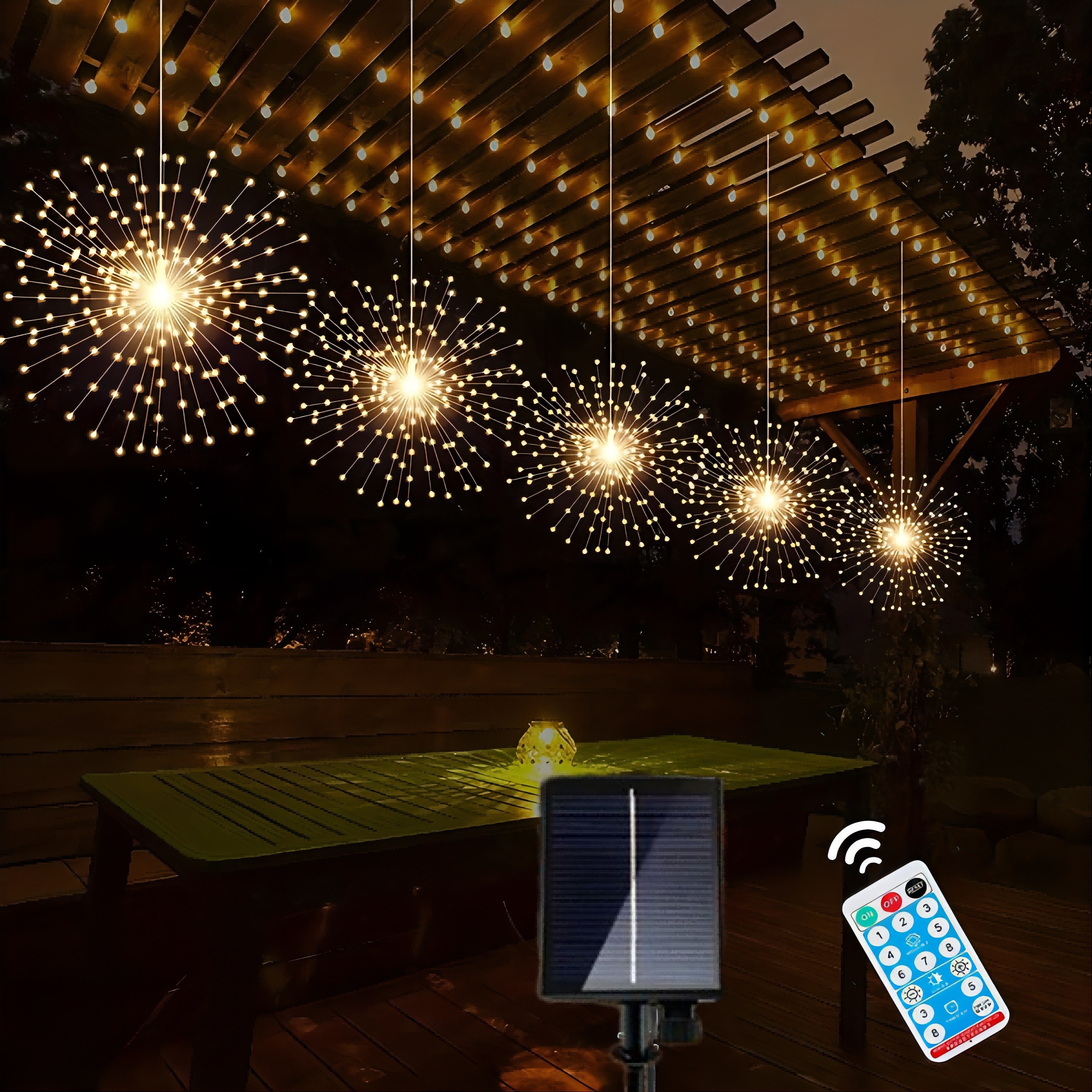 Solar Fairy Lights Outdoor, 40Ft Solar String Lights with Ivy, Solar Plant  Vine Lights for Camping Outside Garden Yard Fence Wall