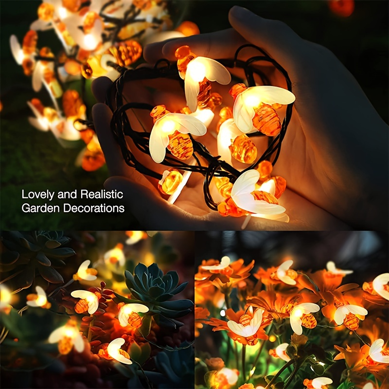 Coquimbo Bee Lights, 10Ft 30 Led Cute Battery Operated Bee String Ligh —  CHIMIYA