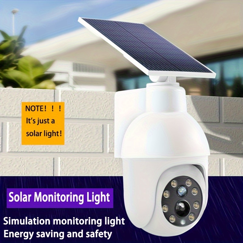 BESTA - Caméra de surveillance solaire à énergie solaire IP66 étanche pour extérieur  avec détecteur de mouvement, lampe solaire LED pour jardin garage -  Eclairage solaire - Rue du Commerce