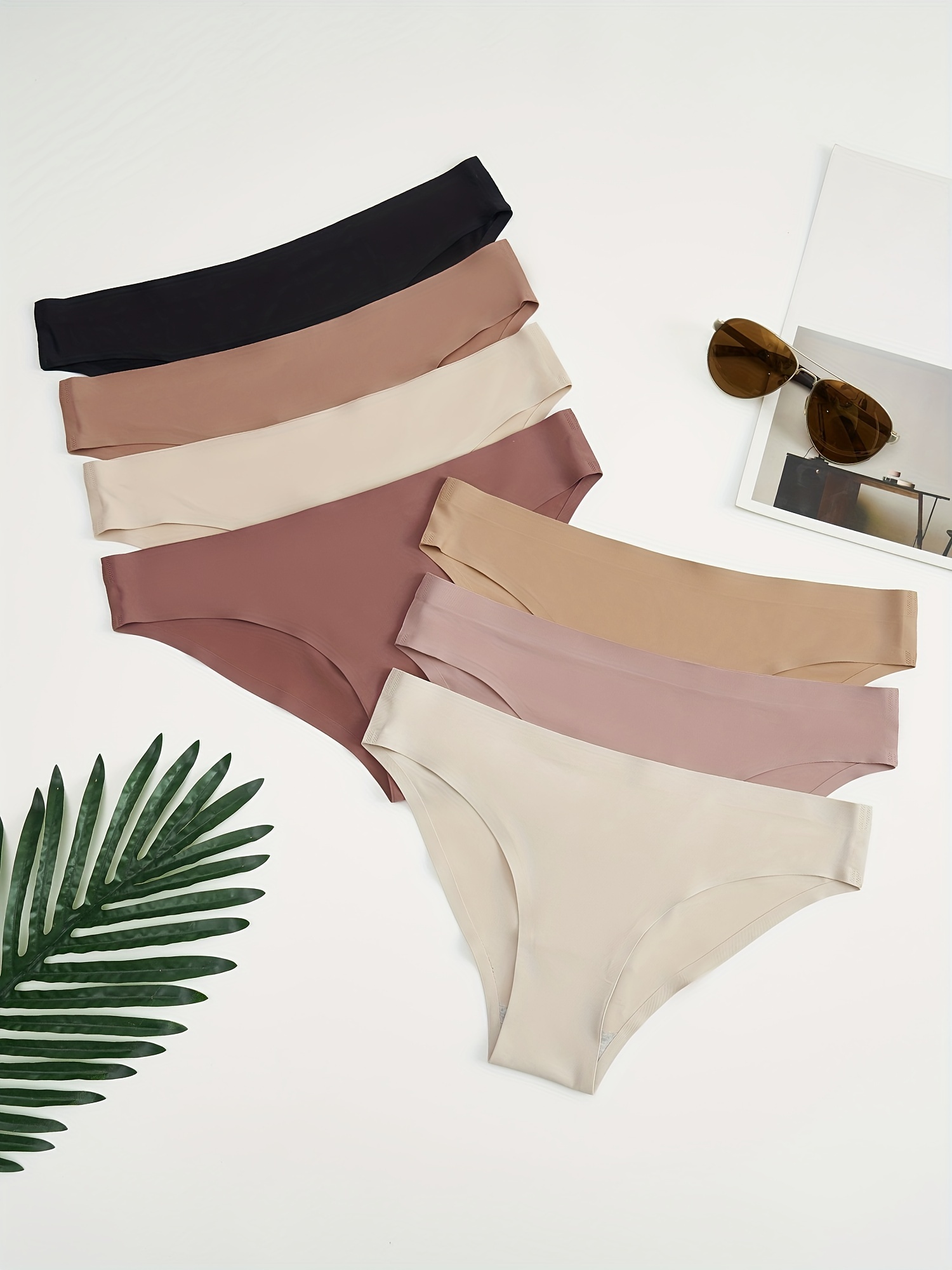 Nylon Seamless Bikini Panties Multicolor Pack Low Waist - Temu