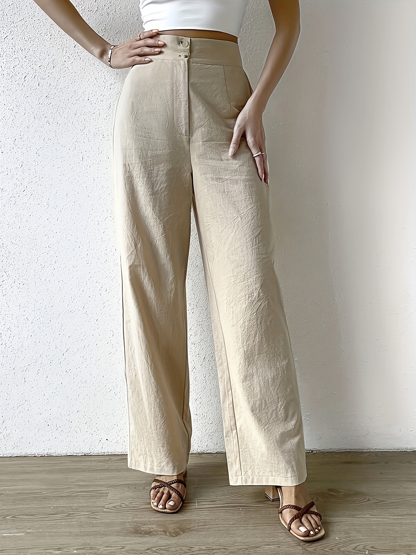 Women Cotton Pants - Temu Canada