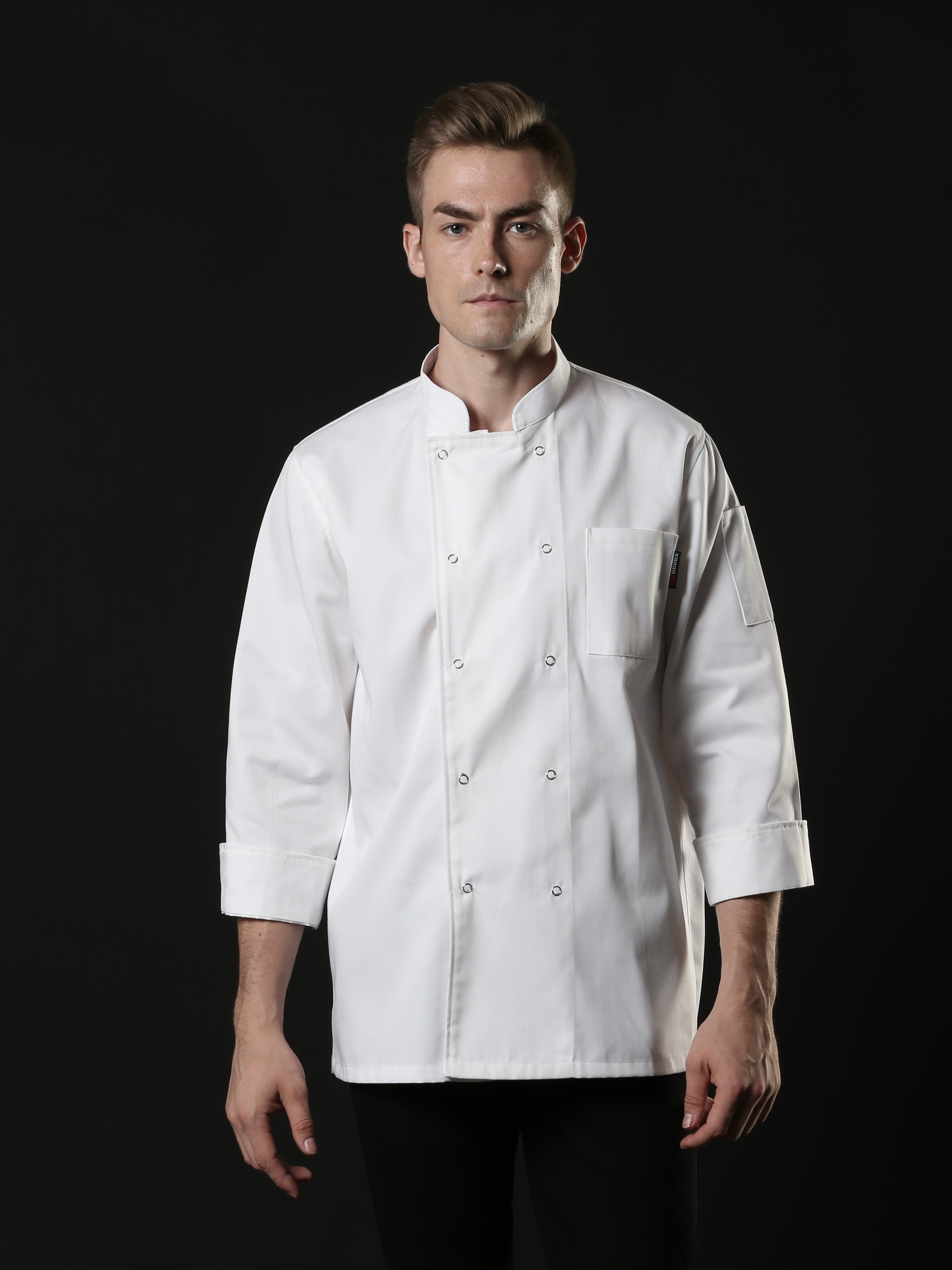 Home Cooking Chef Jacket Long Adjustable Sleeve Men Women Unisex Cook Coat  Restaurant Hotel Kitchen Wear Waiter Uniform