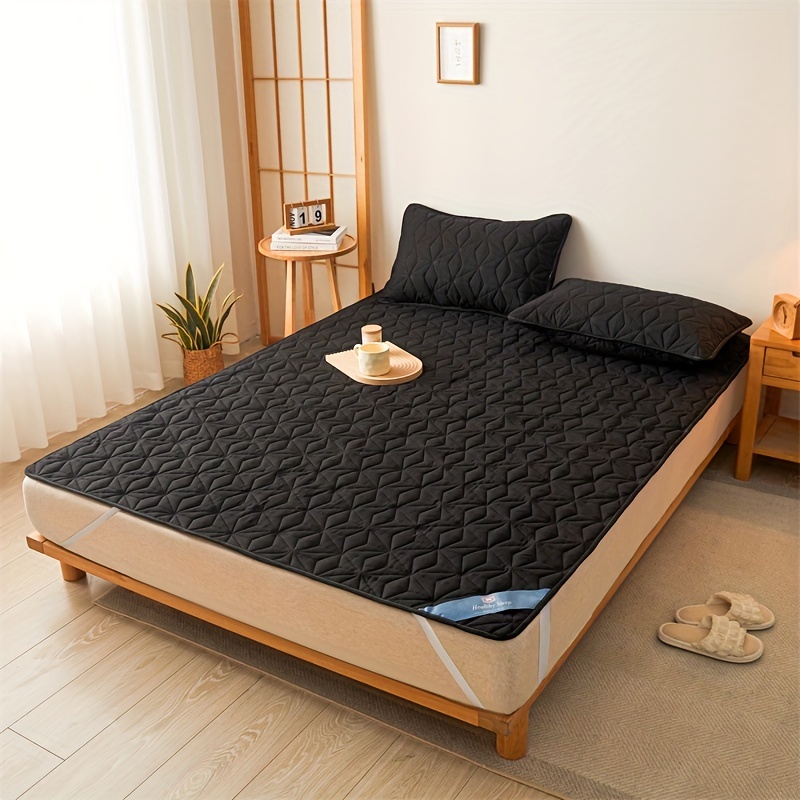 Protector de colchón de bambú refrescante tamaño individual XL,  impermeable, ultra suave, para dormitorio universitario, cama individual  extra larga
