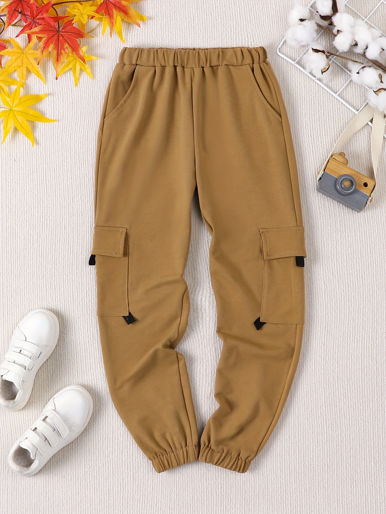 Wide Cargo Pants For Kids - Temu