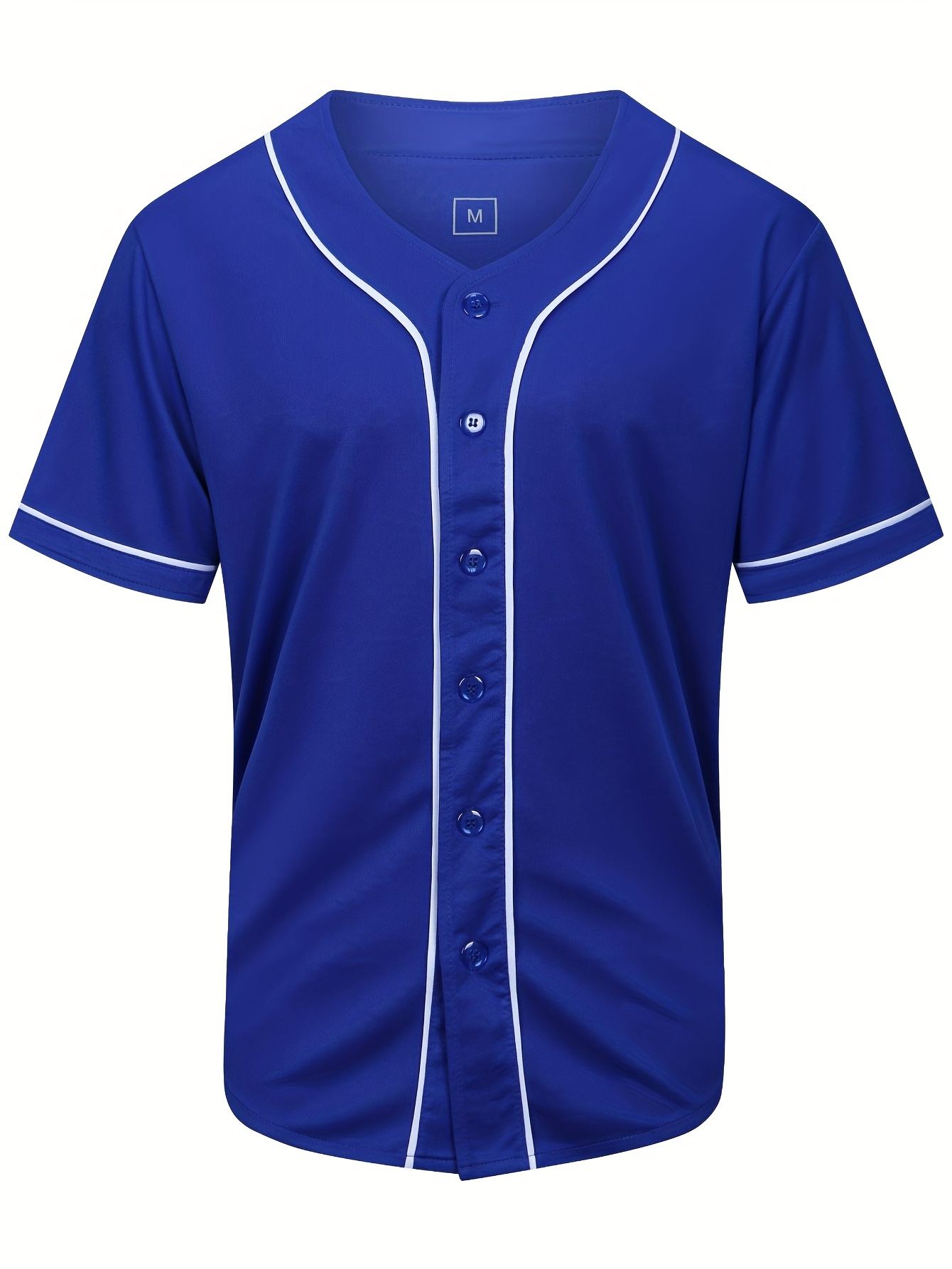 Men's Retro #8 Baseball Jersey, V Neck Short Sleeve Baseball Shirt, Breathable Embroidery Sports Uniform for Training Competition Party,Temu