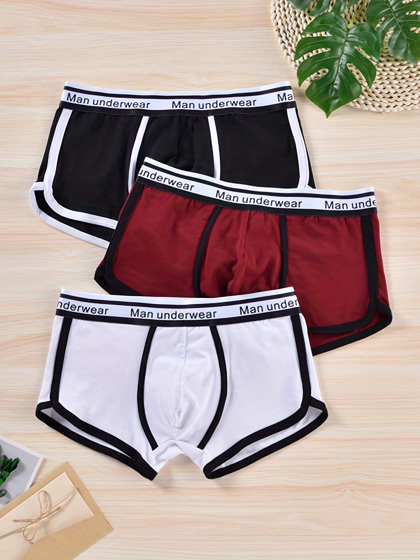 Buy MAML Men's Boxer Trunk Seamless Underwear for Men and Boys RED