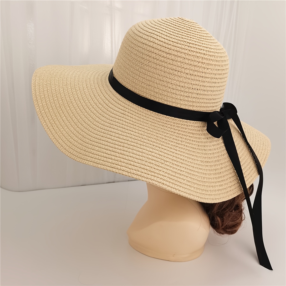 Stylish Wide Brim Oversized Beach Hats/straw Hat/beach Hat for Women Large  Straw Hat Anti-uv Sun Protection Foldable Sun Shade Hat Cap Cover 