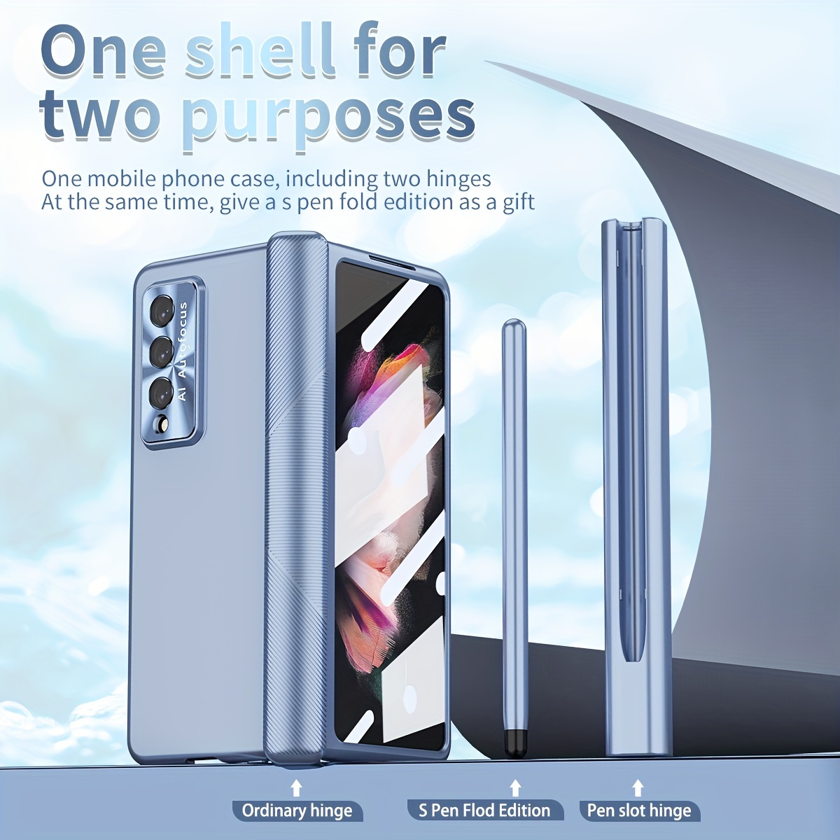 Magnetisch für Samsung Galaxy S24 Ultra Hülle mit unsichtbarem Ringständer,  stoßfeste, matte schlanke Schutzhülle für Samsung S24 Ultra